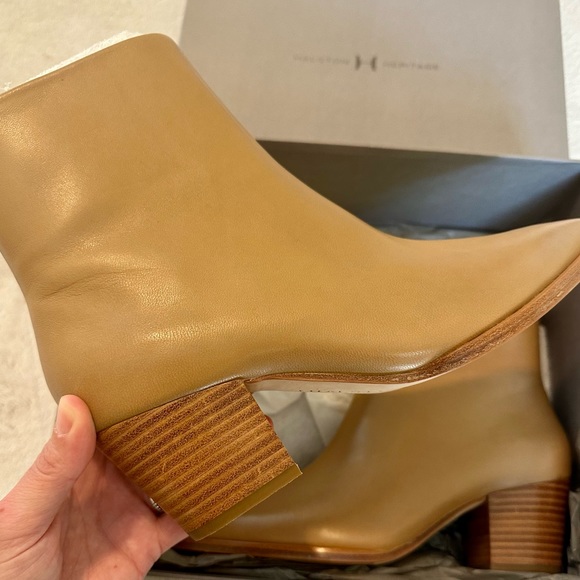 Halston Heritage Neli In Ruiz Tan Leather Ankle Boot - Picture 9 of 15